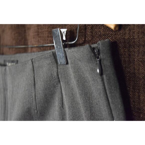 Talbots Classic Side Zip Dark Gray Dress Slacks Stretch Trouser 14P 25" inseam - Picture 3 of 8